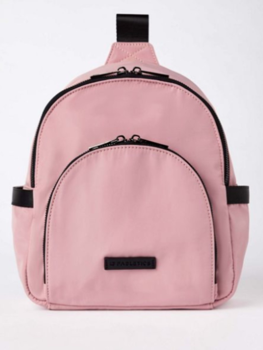 Fabletics The Downtown Mini Sling Bag in Rosebloom/Black